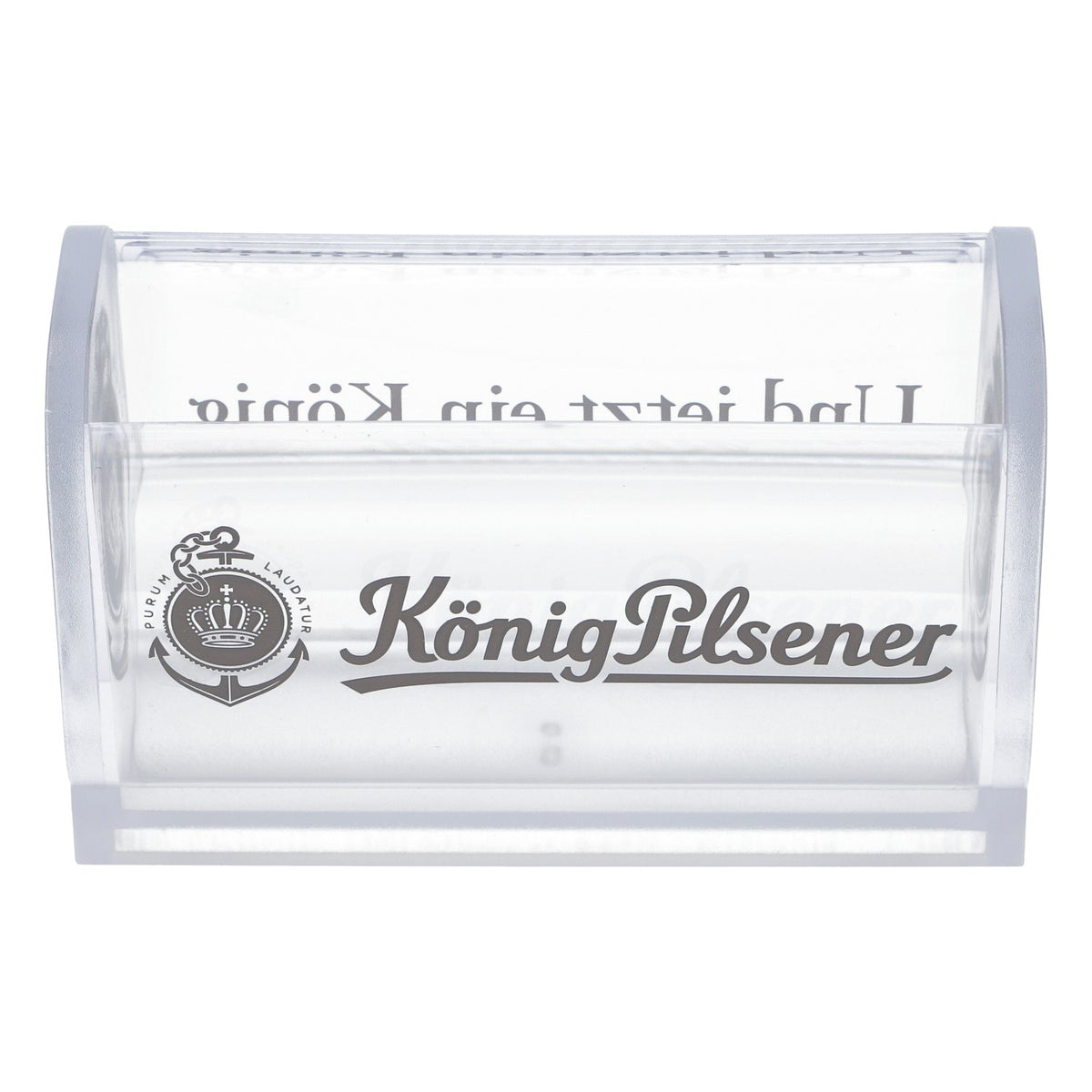 King Pilsener beer coaster stand for coasters, drip tray, transparent – View 2