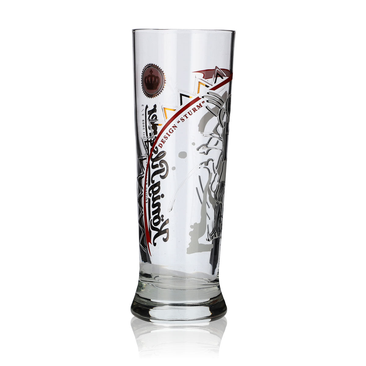 King Pilsener Glass Soccer Edition 2008 "Sturm" Beer Glasses Bar Cup – View 4