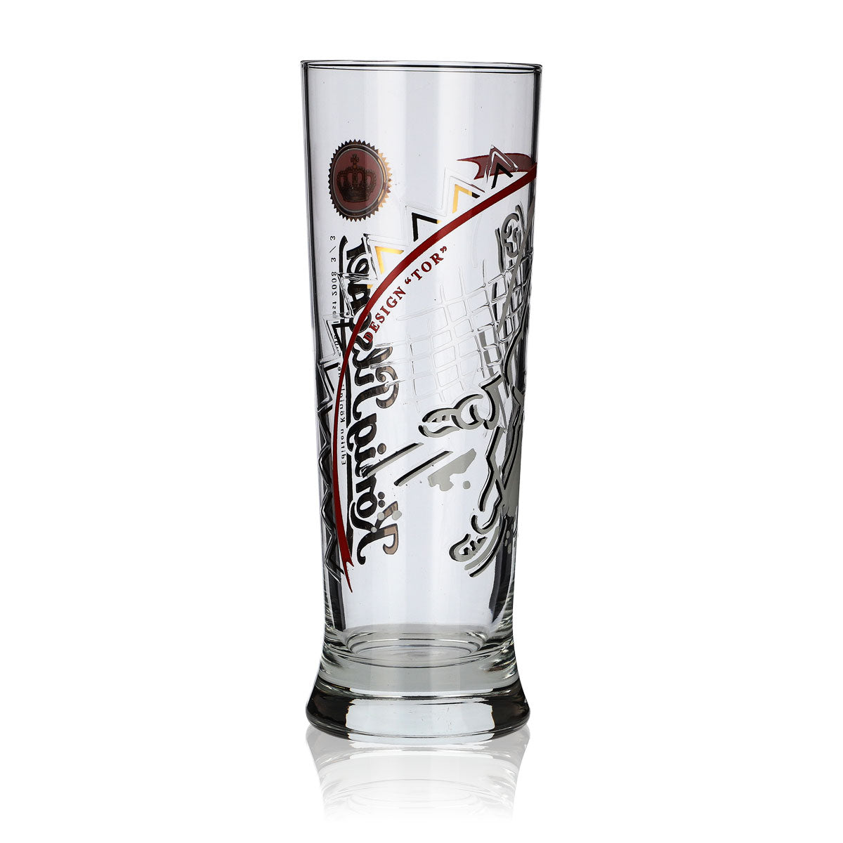 King Pilsener Glass Soccer Edition 2008 "Goal" Beer Glasses Bar Cup – View 4