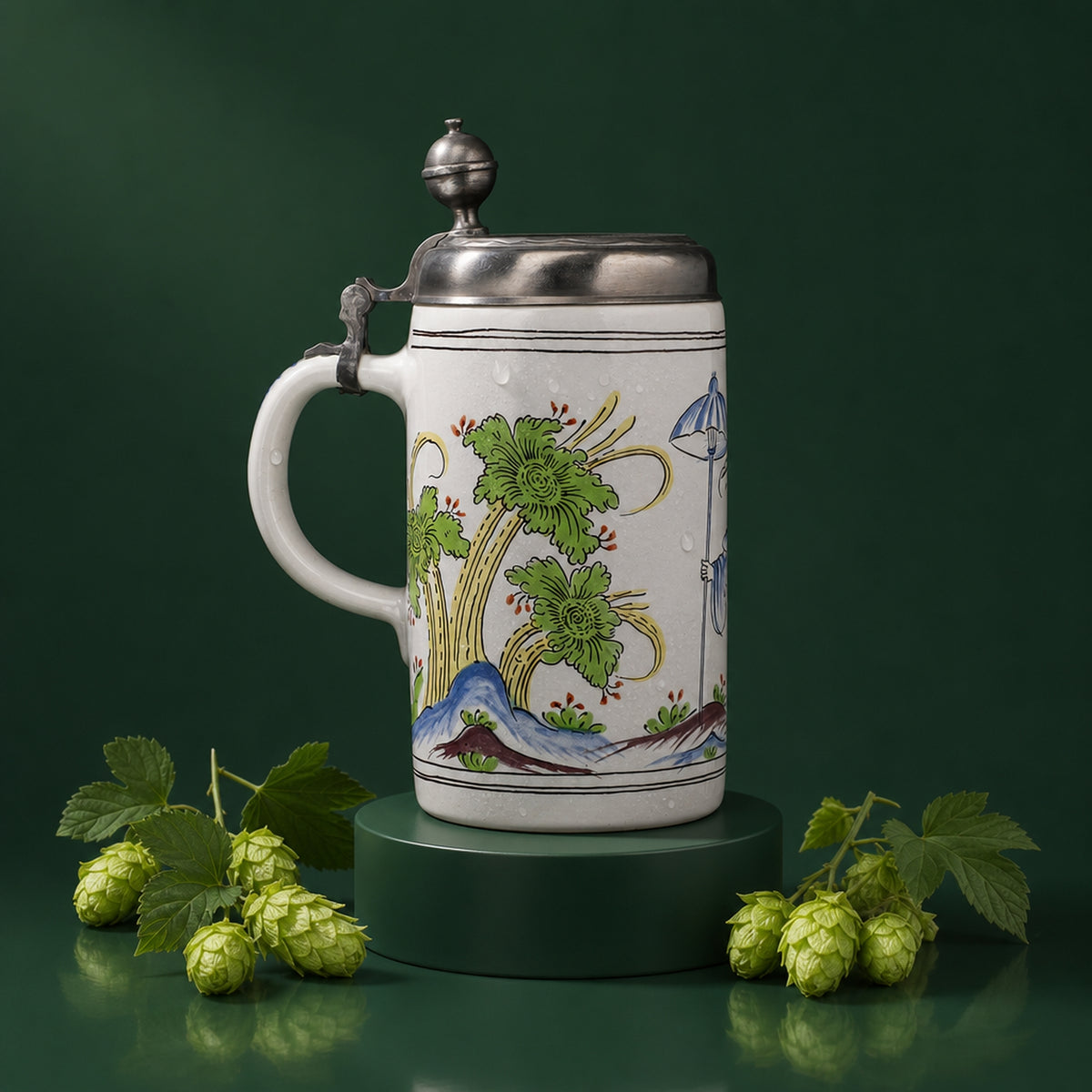 König Pilsener Glass Annual Edition Ceramic Beer Mug 1992 Collectors' Item