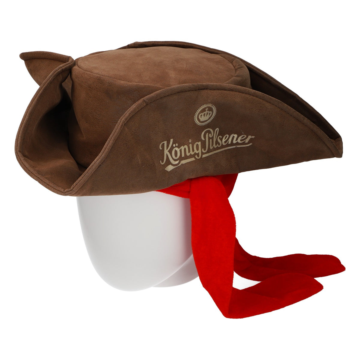 King Pilsener Pirate Hat, Brown Leather-Look, Fan Merchandise, Beer, Theme Party – View 2