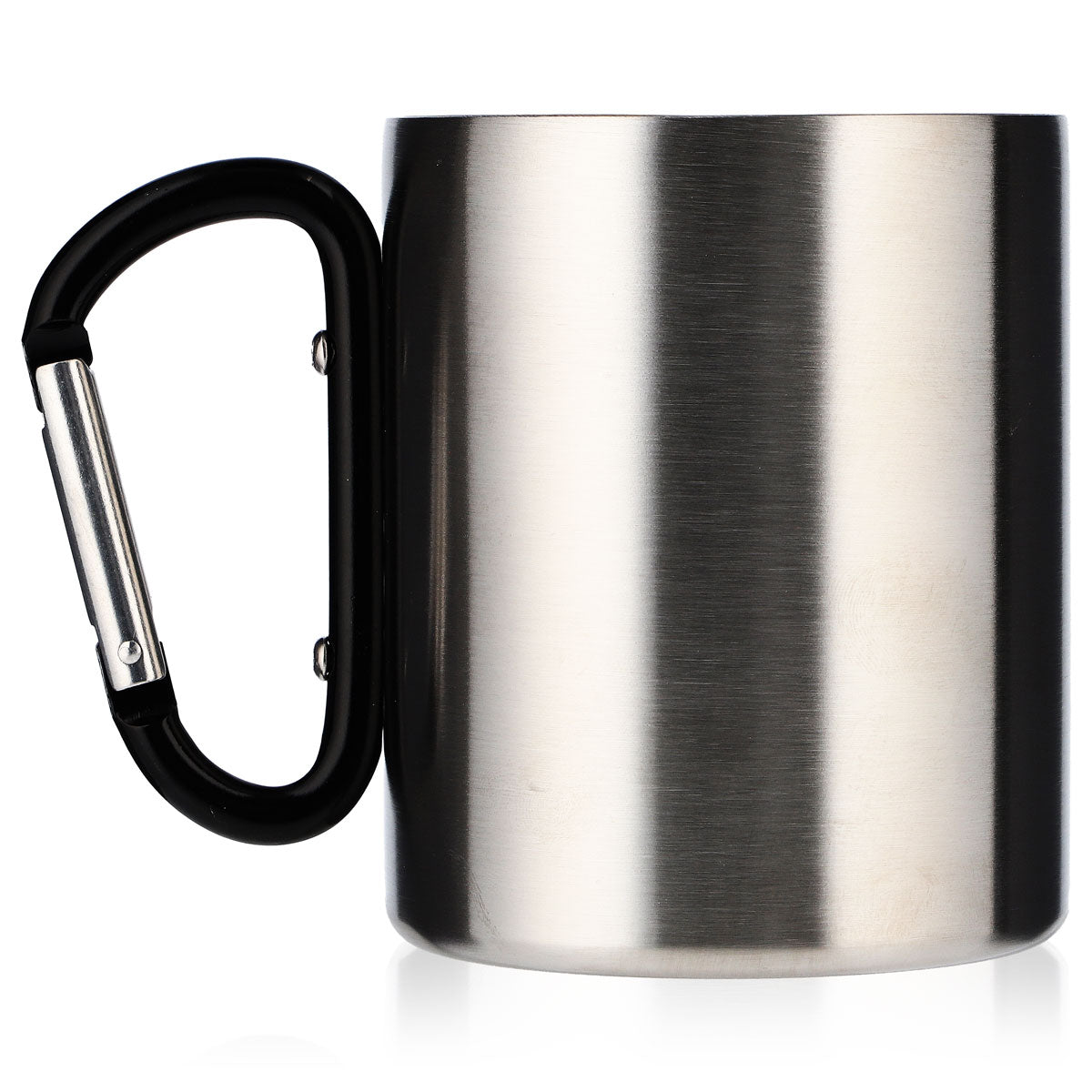 Köstritzer Beer Glass Stainless Steel Mug / Coffee Mug / Cup Carabiner Handle – View 4