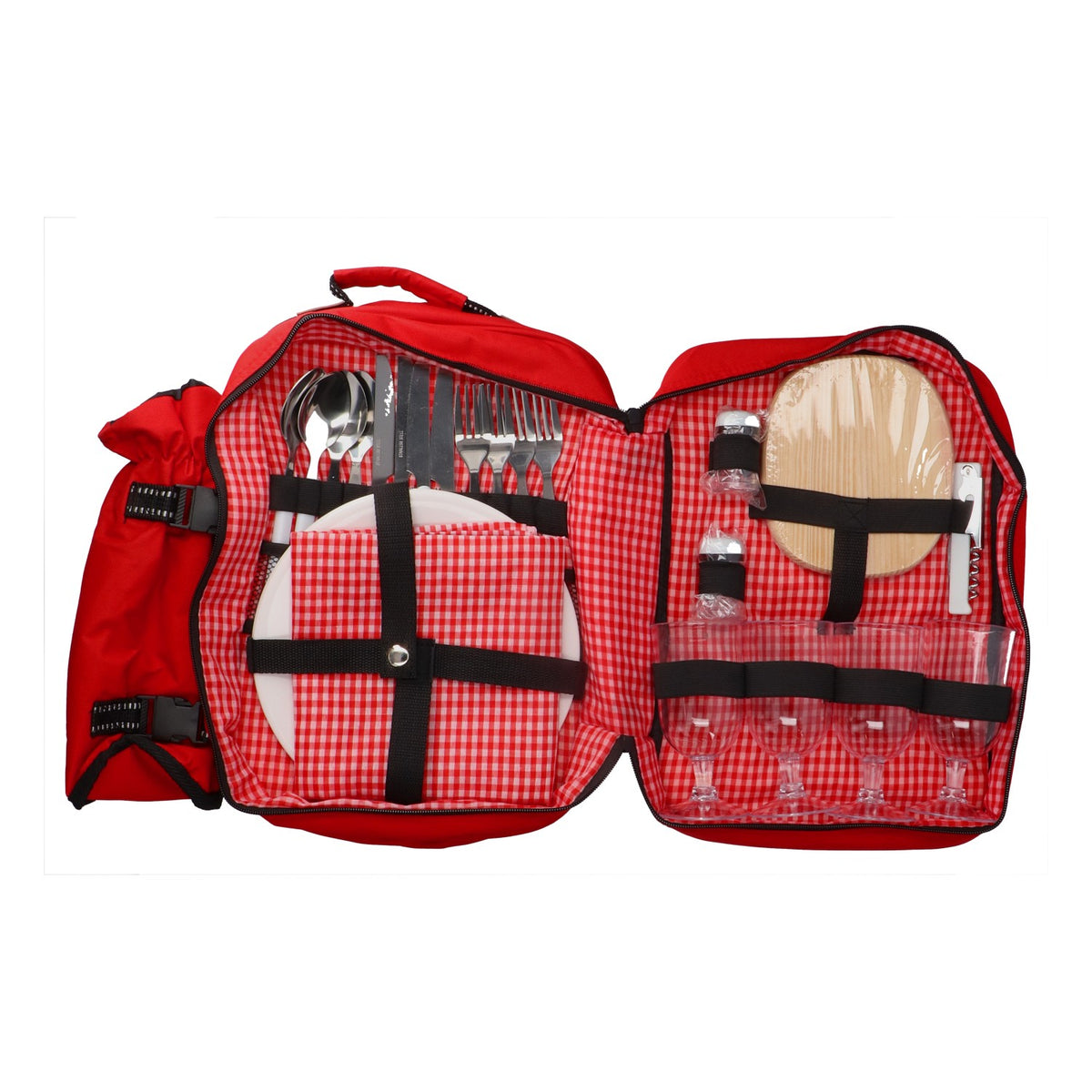 Kraft Food Backpack Picnic Camping Outdoor 26 pieces incl. cooler bag