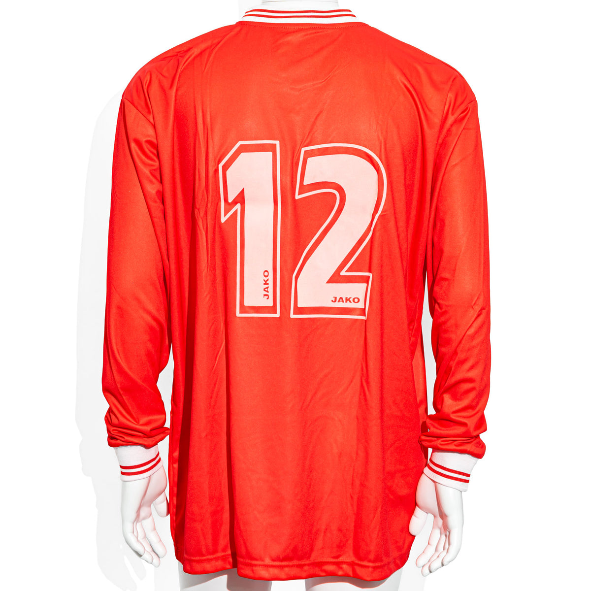 Kraft Jako T-Shirt Jersey, Long-Sleeve, Size XL, Back Number 12, Red – View 3