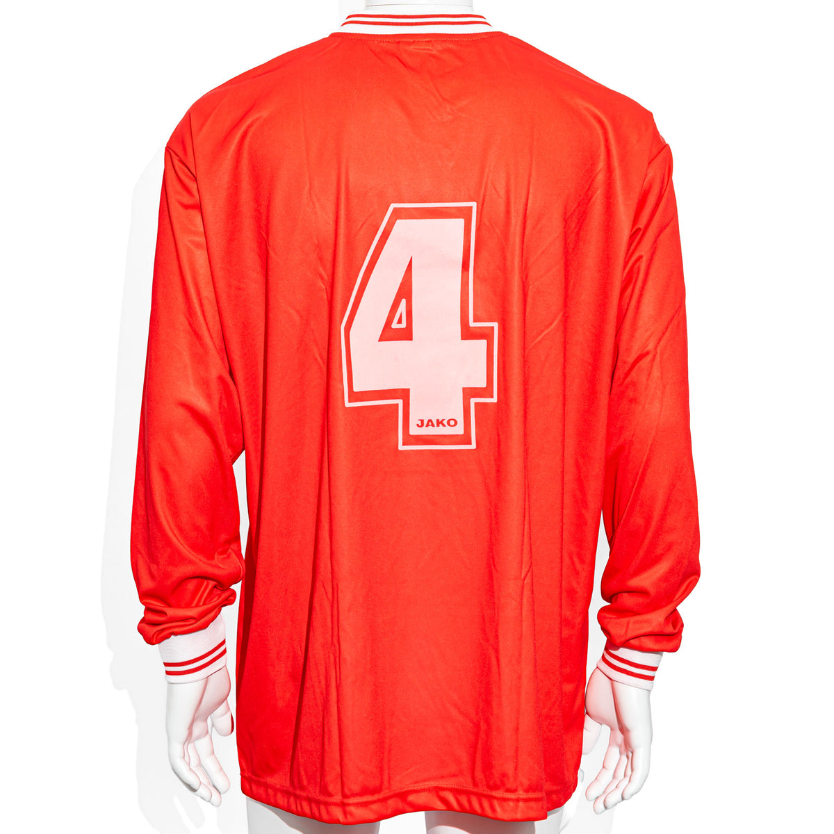 Kraft Jako T-Shirt Jersey, Long-Sleeve, Size XL, Back Number 4, Red – View 3