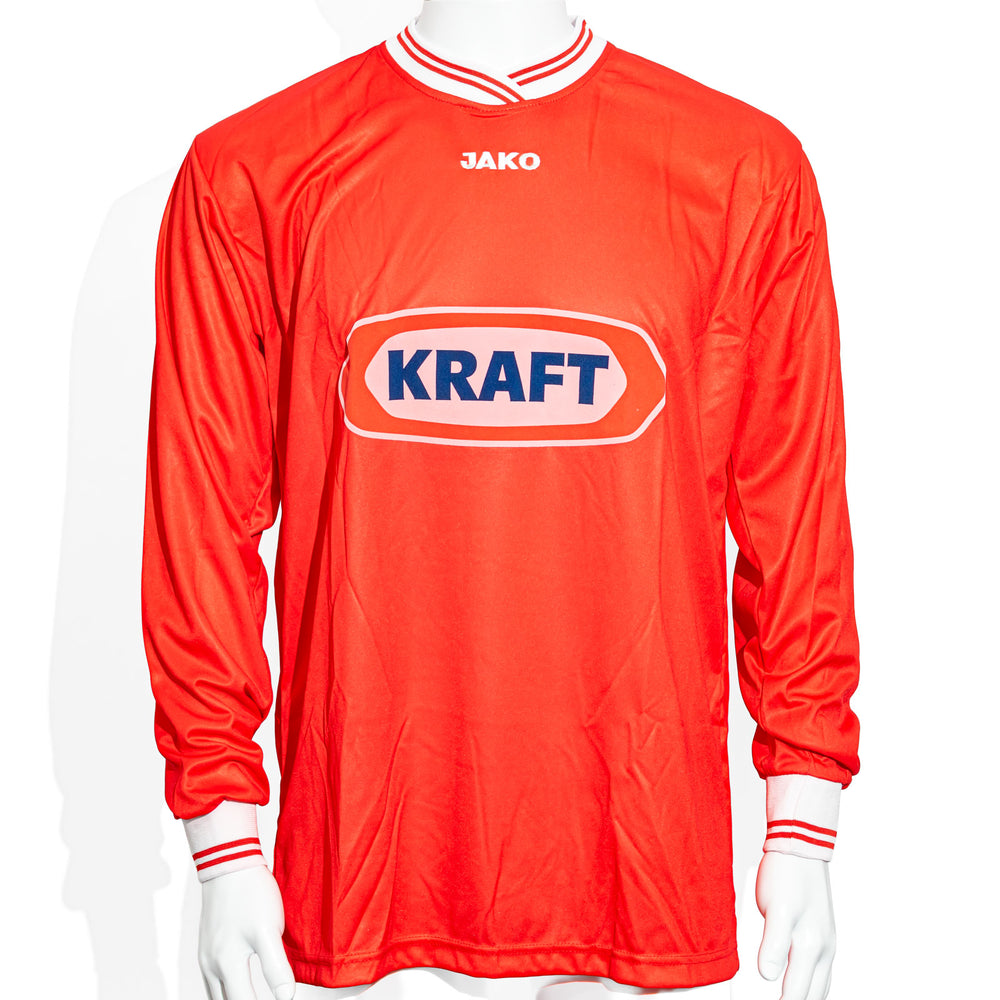 Kraft Jako T-Shirt Jersey, Long-Sleeve, Size XL, Jersey Number 6, Red