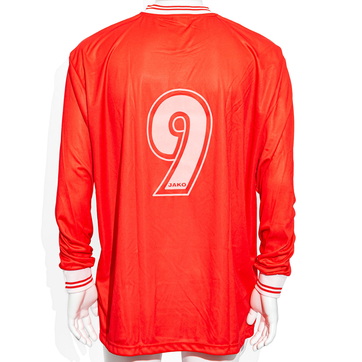 Kraft Jako T-Shirt Jersey, Long-Sleeve, Size XL, Back Number 9, Red – View 3
