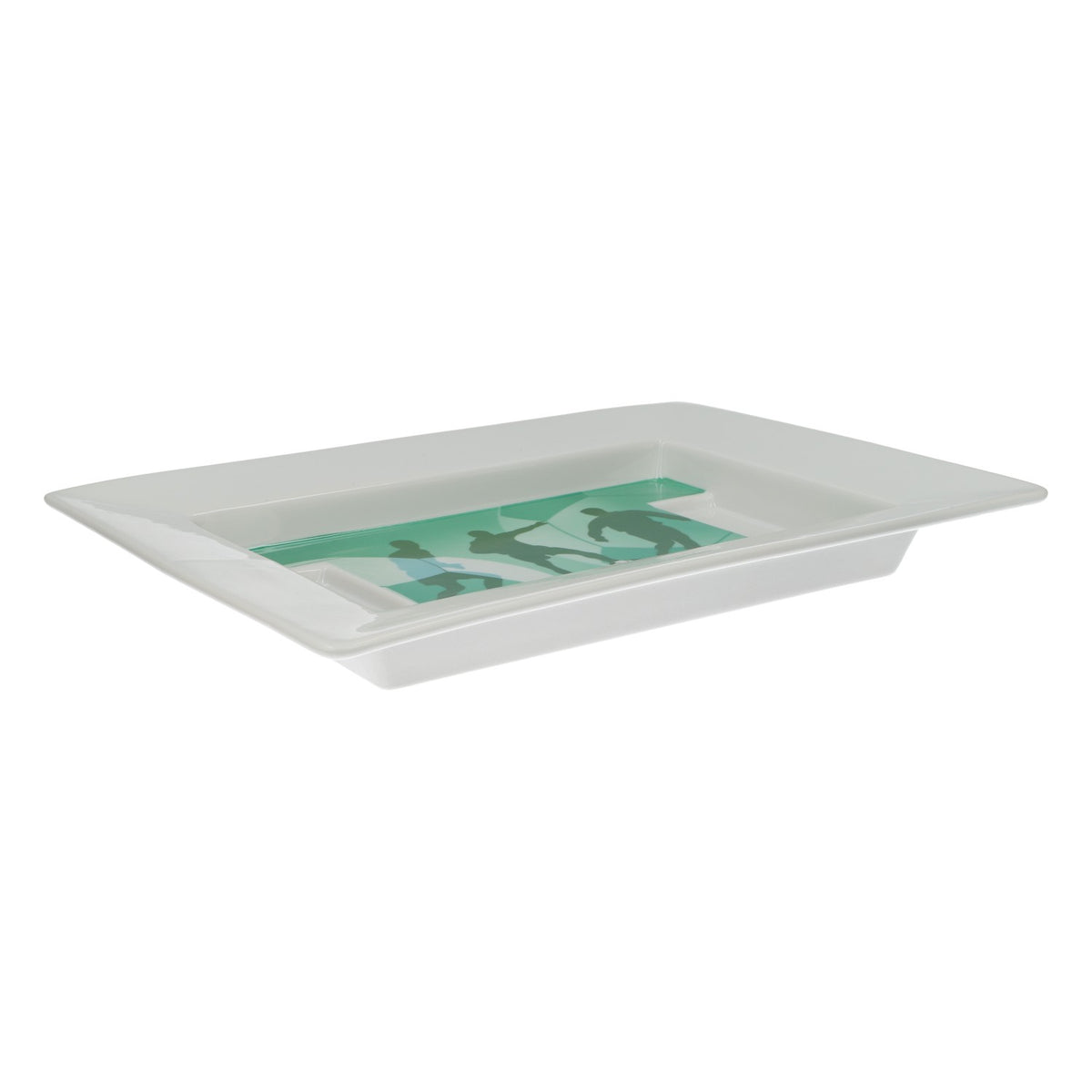 Kraft Food Porcelain Olympics Serving Platter "Soccer Player" Solid – View 2