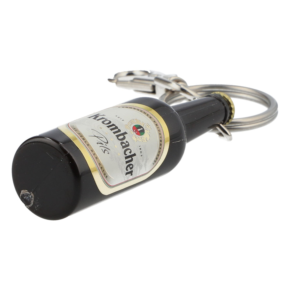 Krombacher Beer Bottle Opener Cap Opener Key Ring Bottle – View 3
