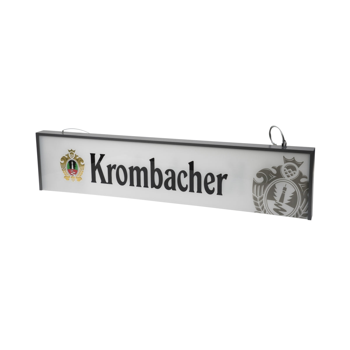 Krombacher beer counter light, illuminated sign, lightbox, LED sign, board, gastro bar