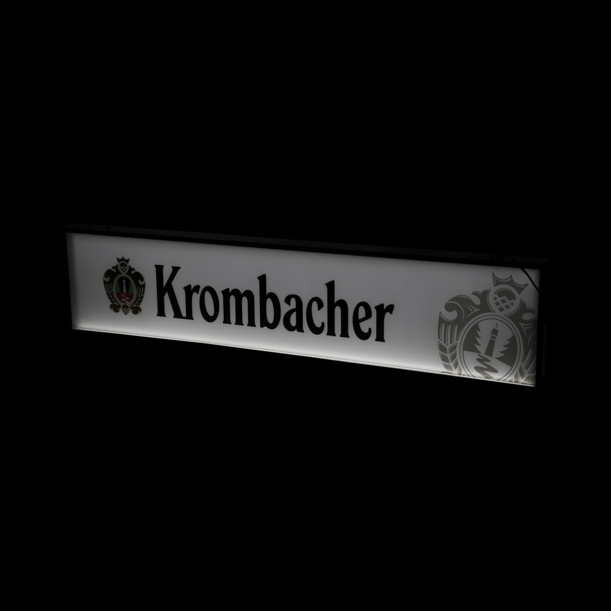 Krombacher beer counter light, illuminated sign, lightbox, LED sign, board, gastro bar – View 3