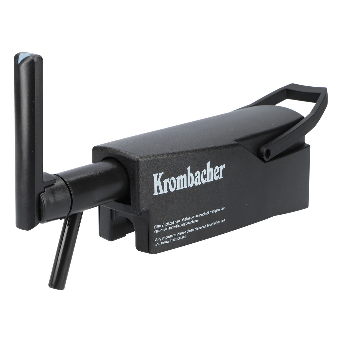Krombacher Beer Dispenser Head for 11-Liter Fresh Keg, 1.5 bar, Micro Matic, Black
