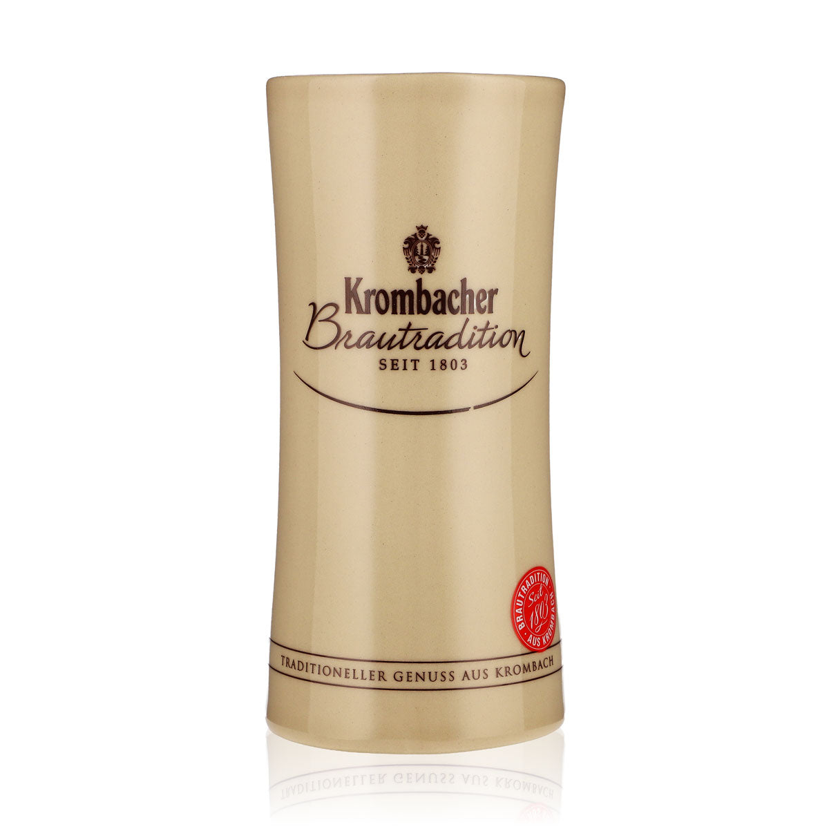 Krombacher beer glass Glasses Clay jug / Stoneware mug "Brautradition" 0.3 l