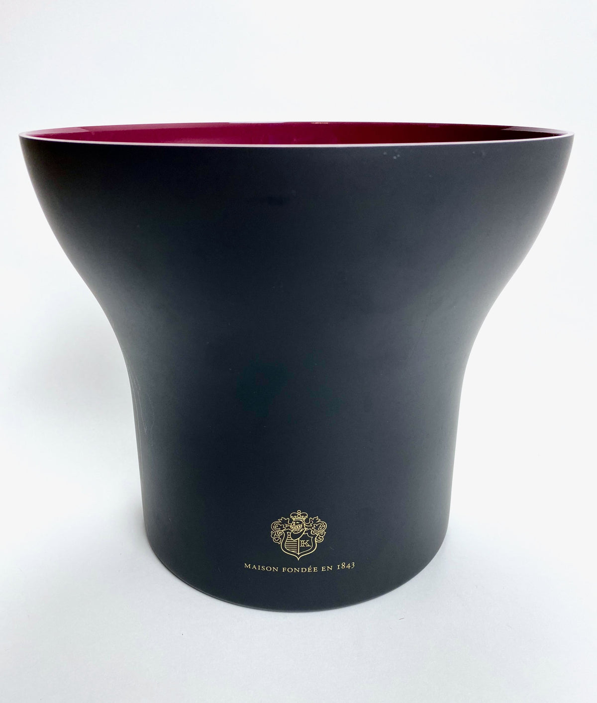 Krug Champagne Bottle Cooler Ice Cube Container Metal Single Black/Purple – View 2