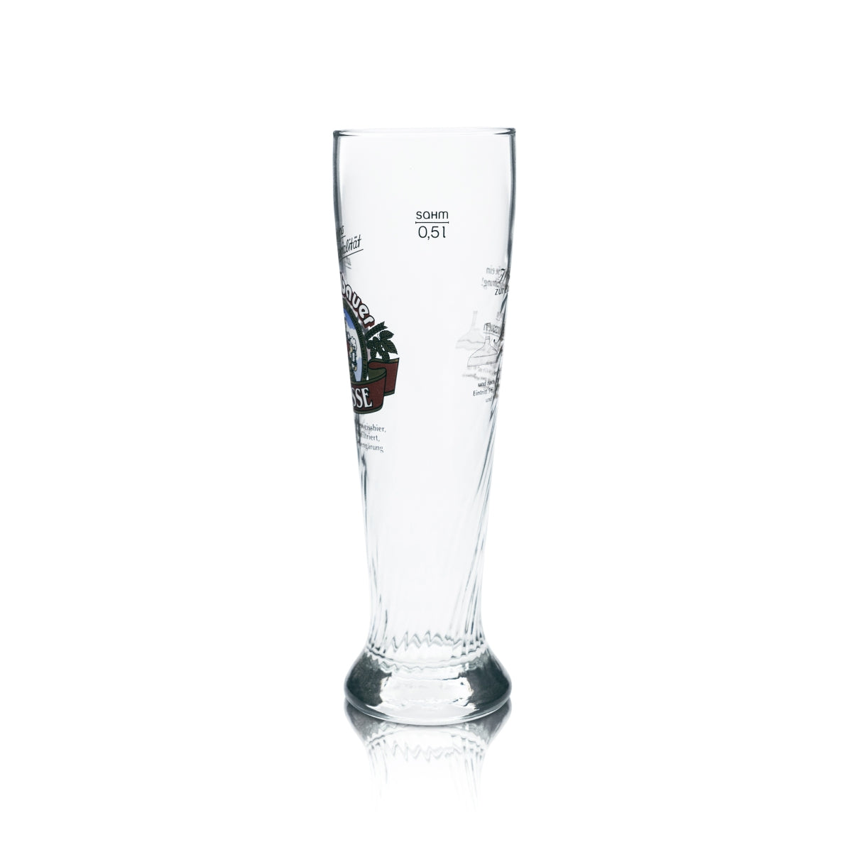 6x Kuchlbauer White Glass 0.5l Wheat Beer Yeast Crystal Wheat Contour Glasses Bavaria – View 3