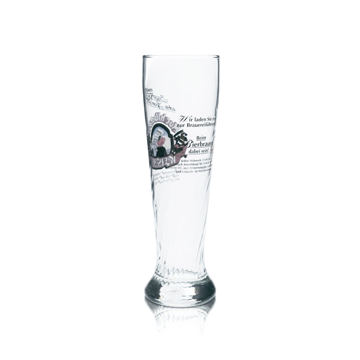 6x Kuchlbauer White Glass 0.5l Wheat Beer Yeast Crystal Wheat Contour Glasses Bavaria – View 4