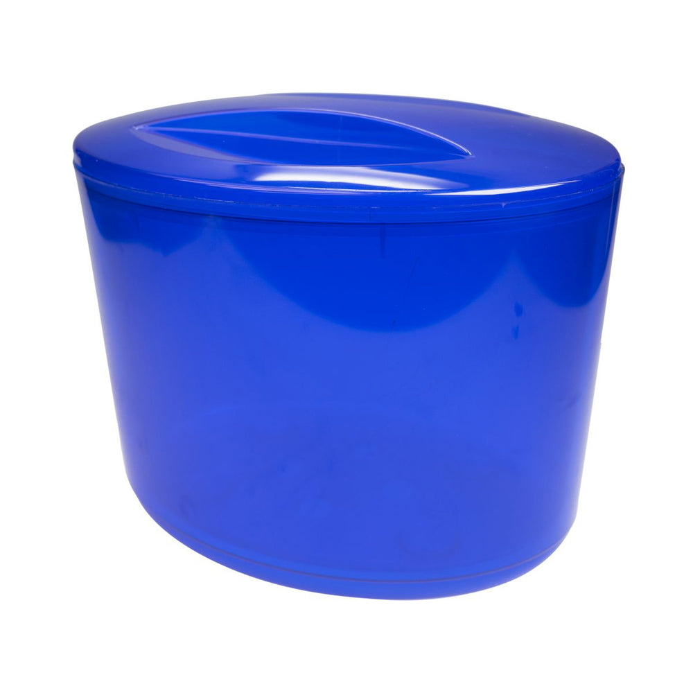 Cooler Bottle cooler Ice container Blue with lid Beverage cooler Ice box