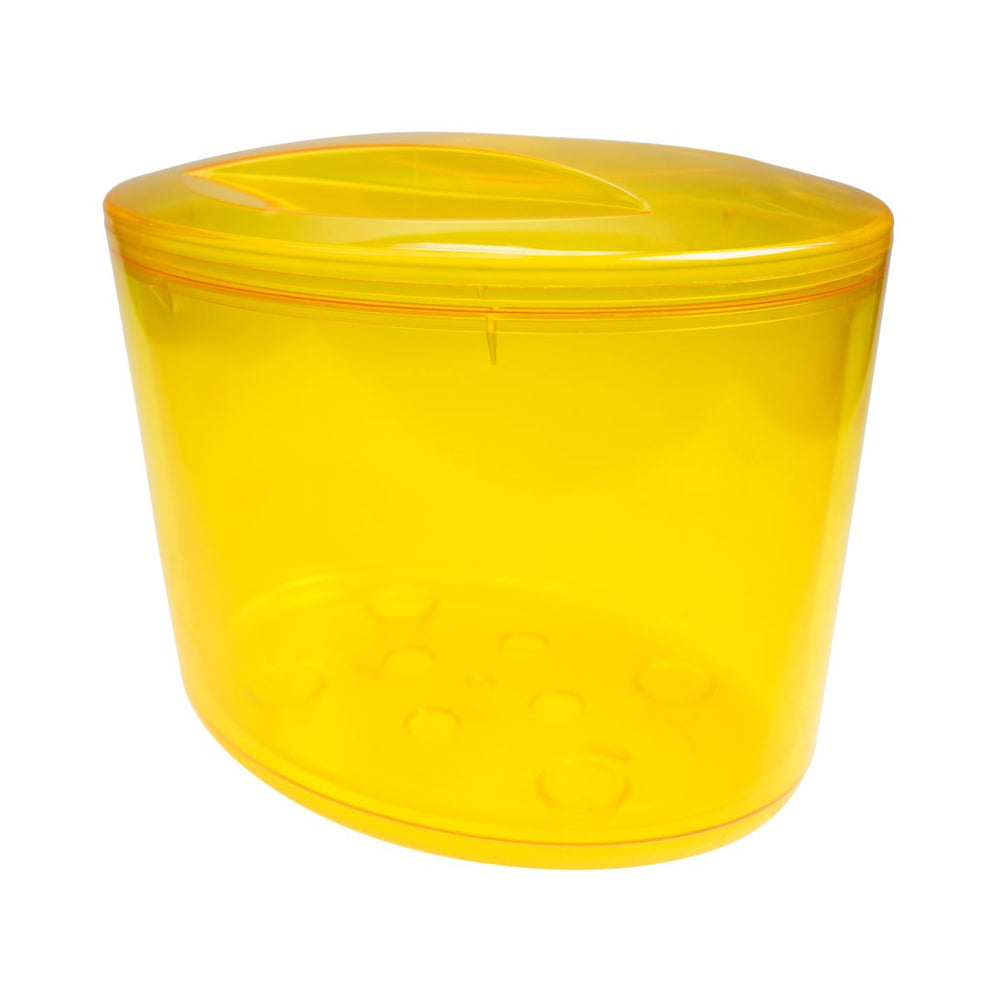 Cooler Bottle cooler Ice bucket Yellow with lid Beverage cooler Ice box