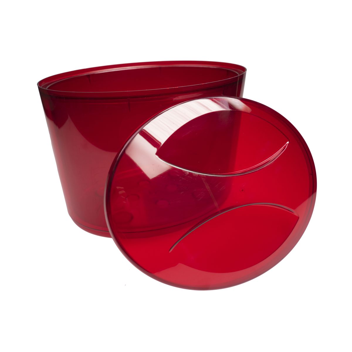 Cooler Bottle cooler Ice container Red with lid Beverage cooler Ice box – View 2