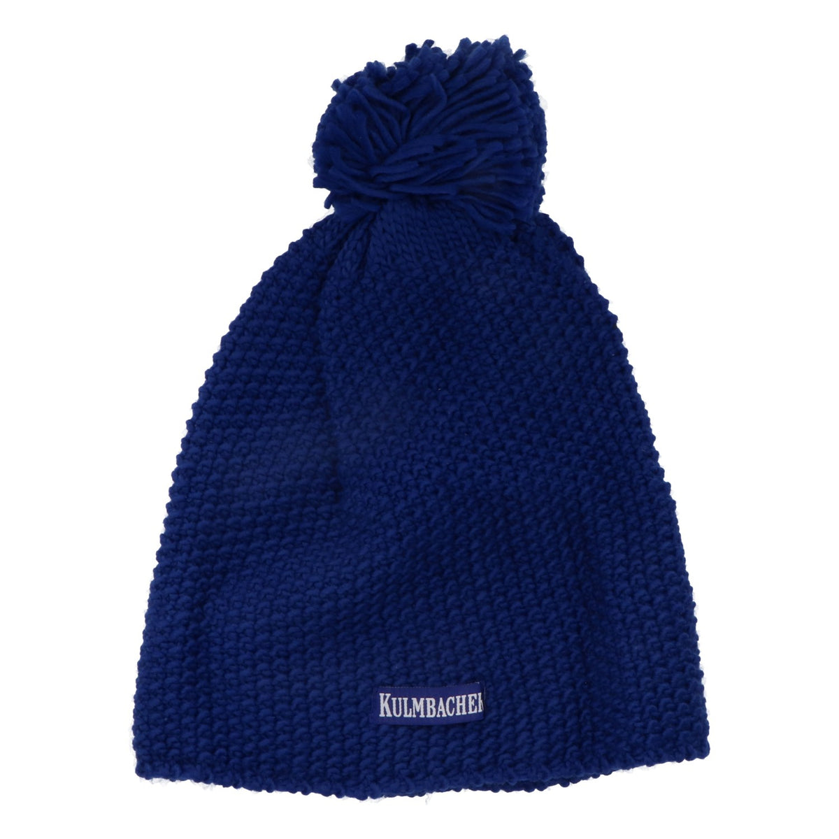 Kulmbacher beer hat Knitted winter hat Bobble hat Coarse knit