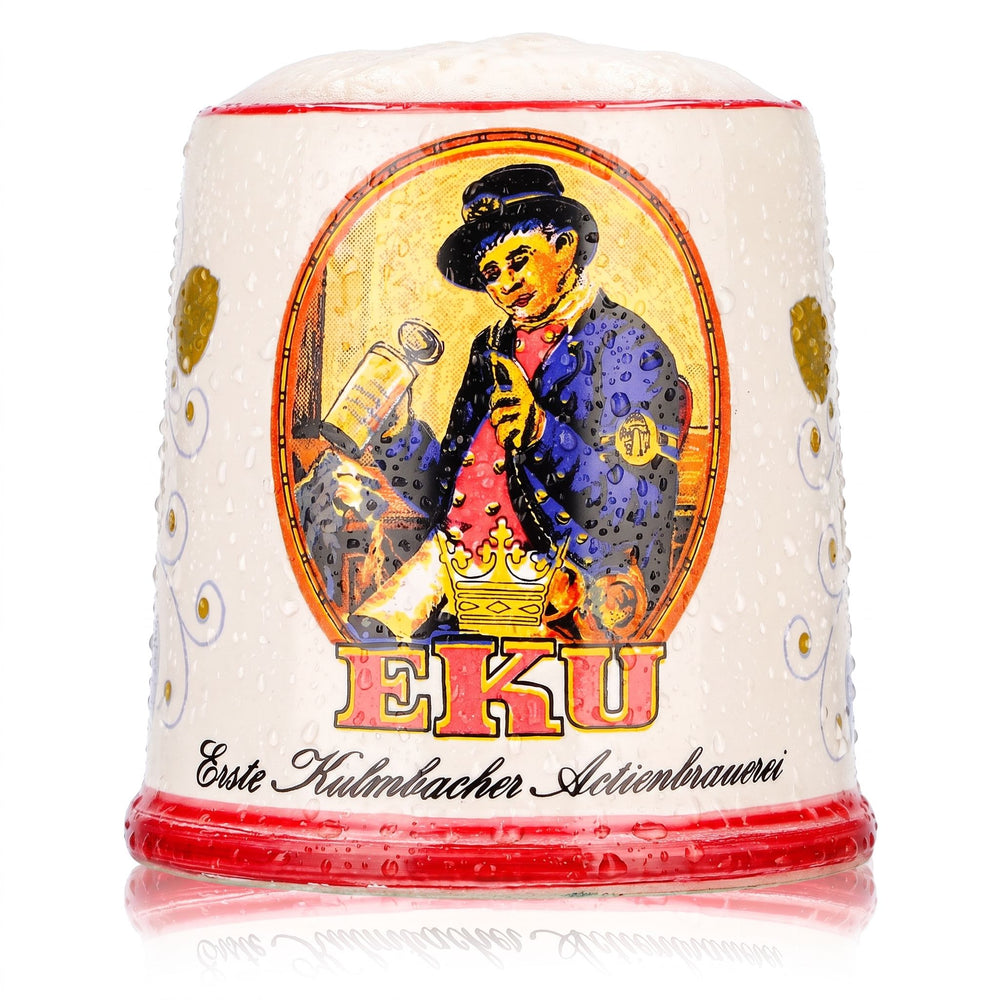 Kulmbacher Reichelbräu Beer Glass, Beer Stein, Jug, 0.38 L, EKU Ceramics, Rosenheim