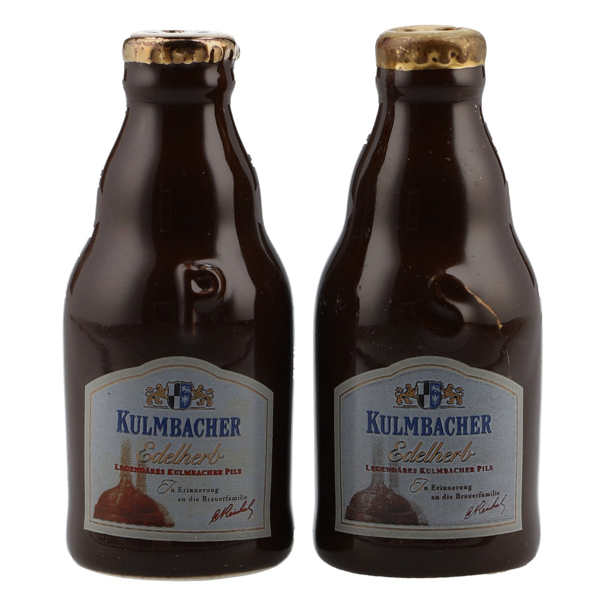 Kulmbacher Reichelbräu Beer Salt and Pepper Shaker Set in Bottle Shape with Stand – View 4