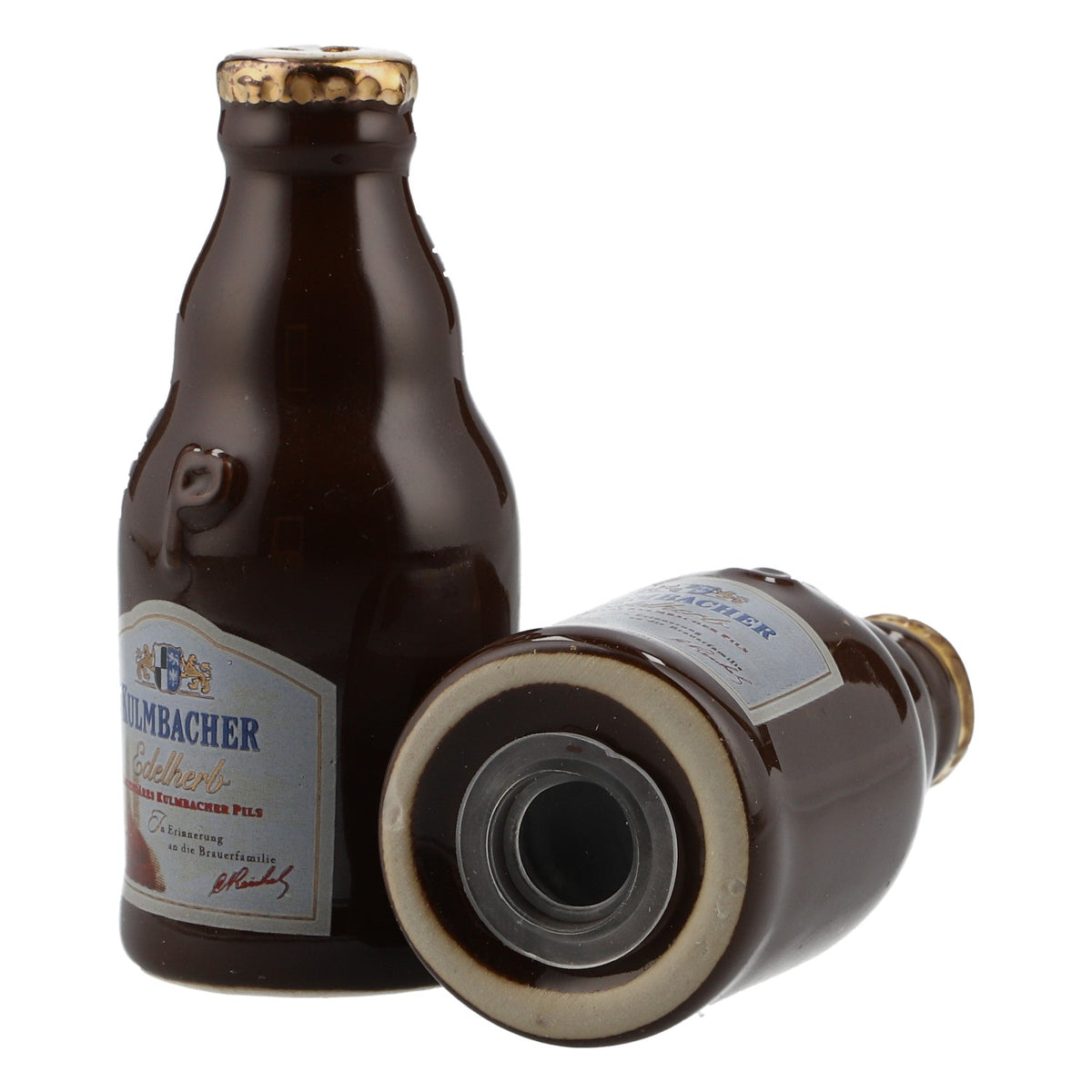 Kulmbacher Reichelbräu Beer Salt and Pepper Shaker Set in Bottle Shape with Stand – View 6