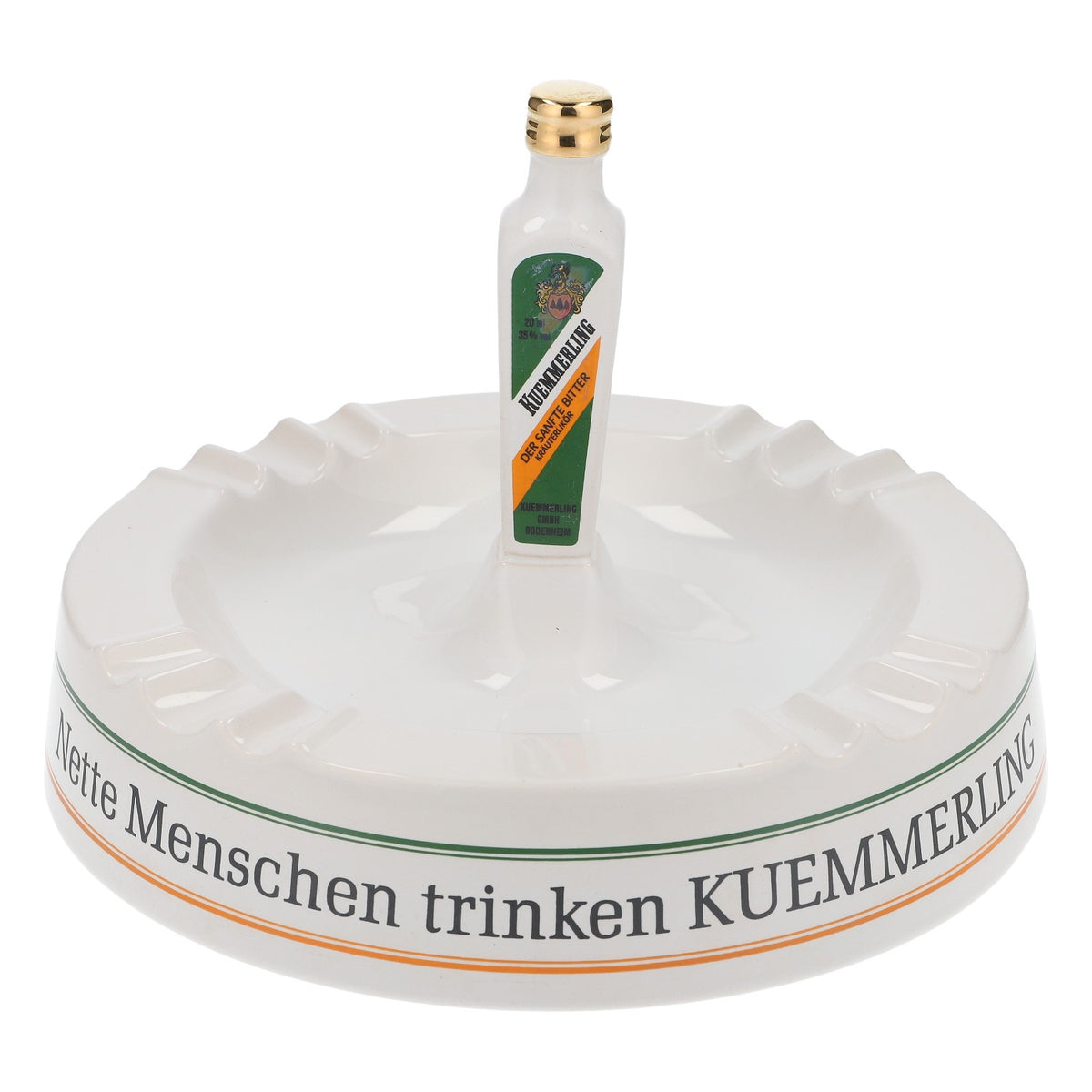 Kümmerling Porcelain Ashtray Bottle Regulars' Table "Nice People..."