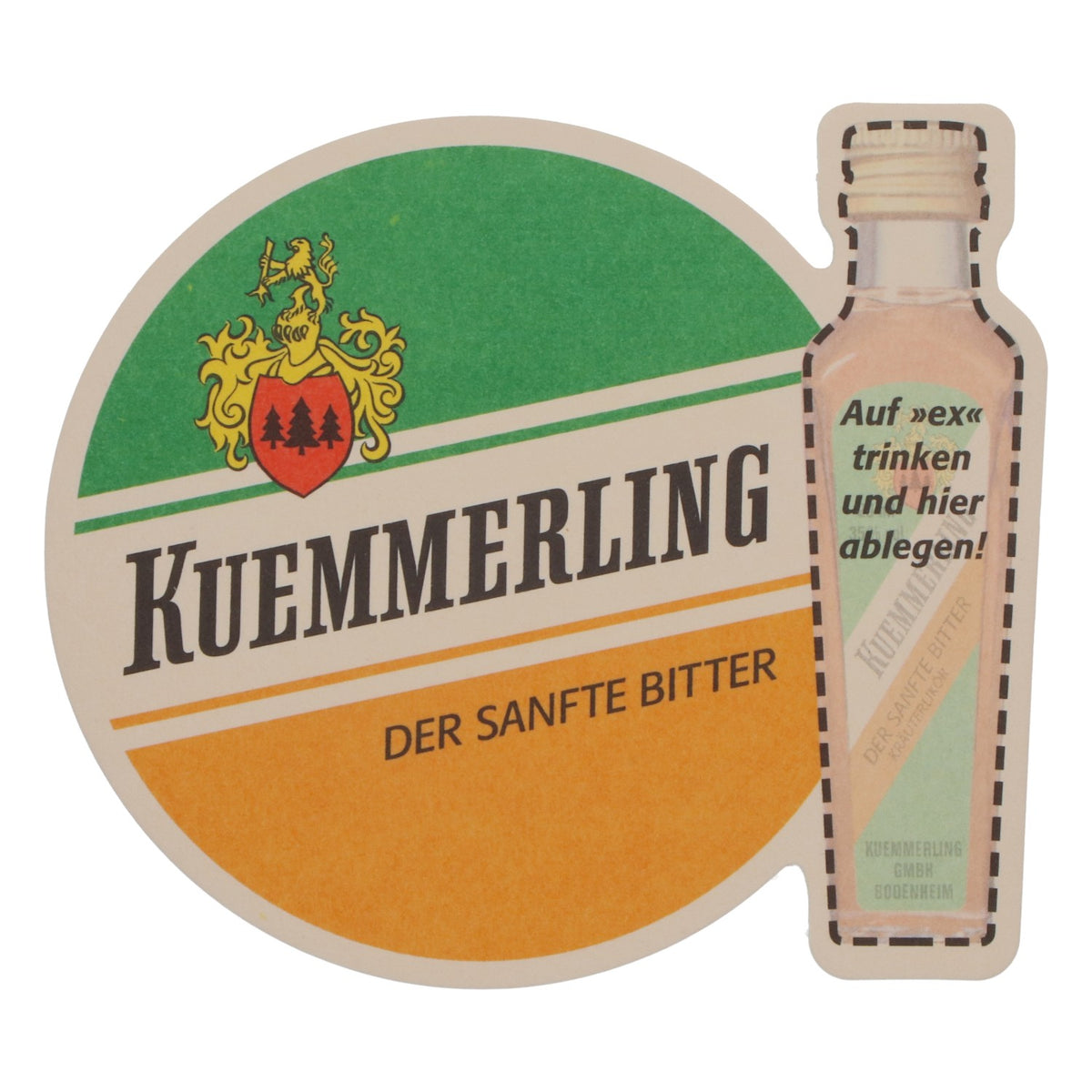Kümmerling liqueur beer mat coasters Cosmopolitan lid – View 2