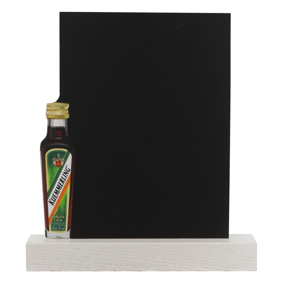 Kümmerling Liqueur Mini Chalkboard, Table Display, New, Wood, Black – View 2