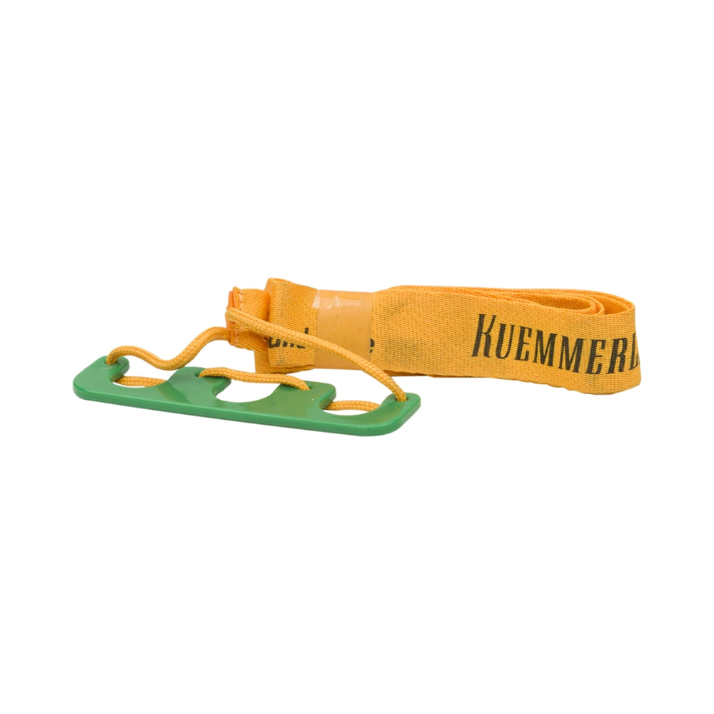 Kümmerling liqueur lanyard orange/green holder for 3 bottles, can be worn around the neck