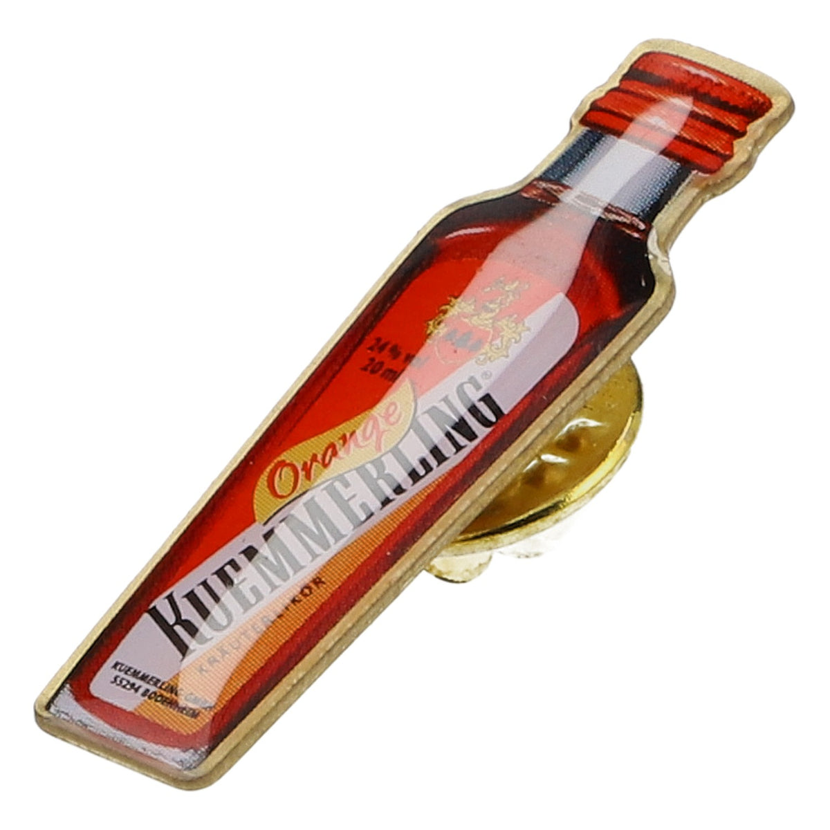 Kümmerling Orange Liqueur Bottle Pin New Metal Herbal Liqueur Fan – View 2