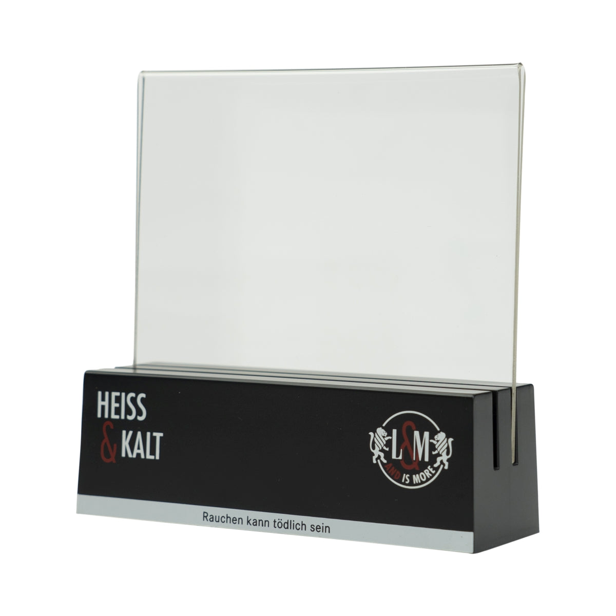 L&M Table Display Menu Card Holder Place Card Display Advertising Gastro Café Pub Bar