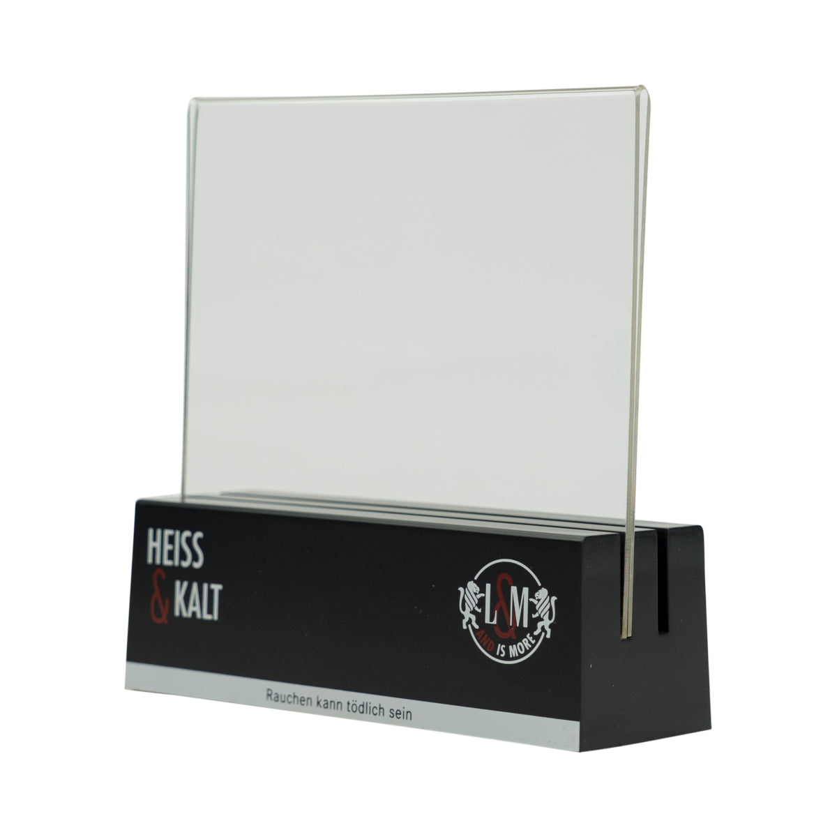 L&M Table Display Menu Card Holder Place Card Display Advertising Gastro Café Pub Bar – View 2