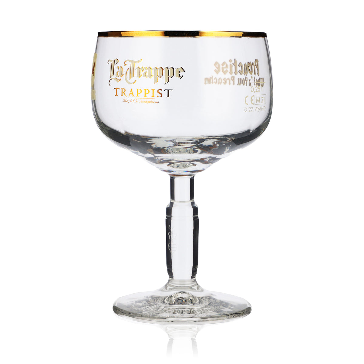 La Trappe Beer Glass 0.25l Goblet Beer Glasses Collaboration with BPWXP Goldrim – View 2