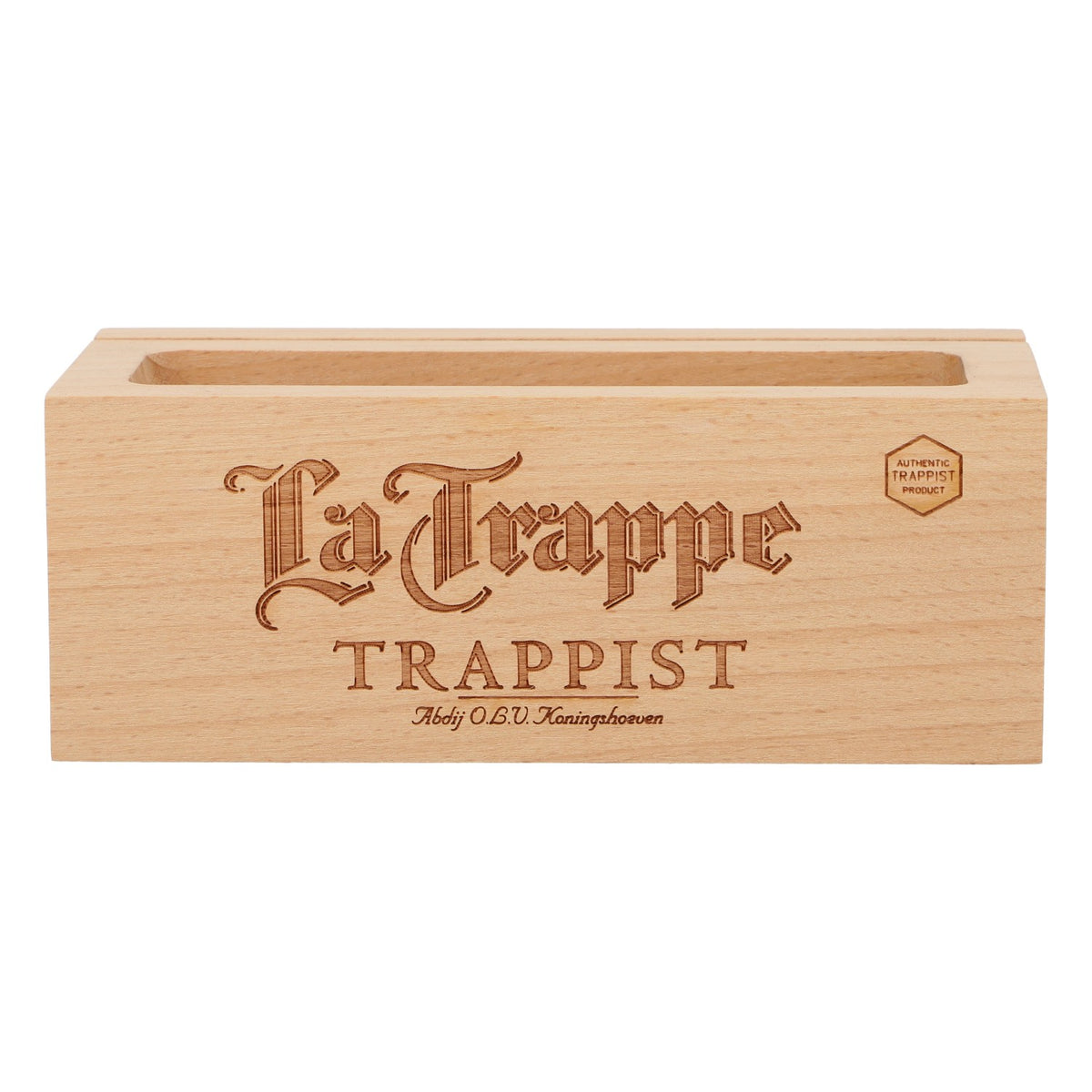 La Trappe Beer Table Display Card Holder Price Board Real Wood – View 2