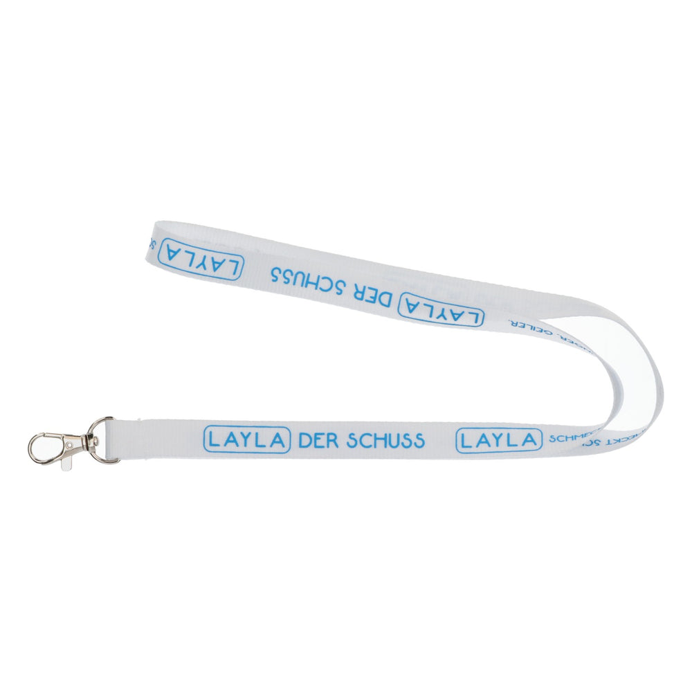 Layla Liqueur Lanyard Laynard Keyring Pendant White