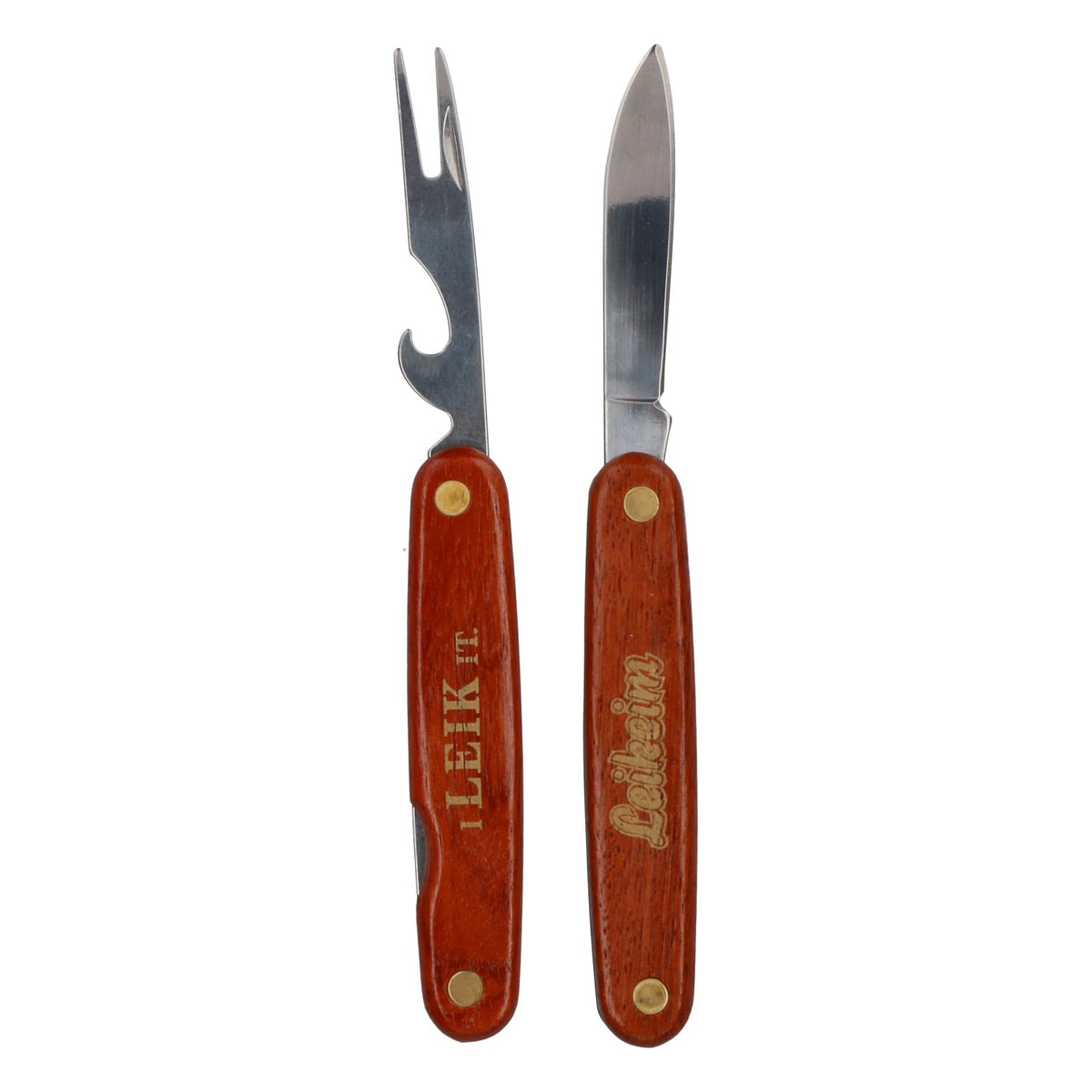 Leikeim Beer Pocket Knife Set: Knife, Fork, Bottle Opener, Multifunctional Tool – View 5