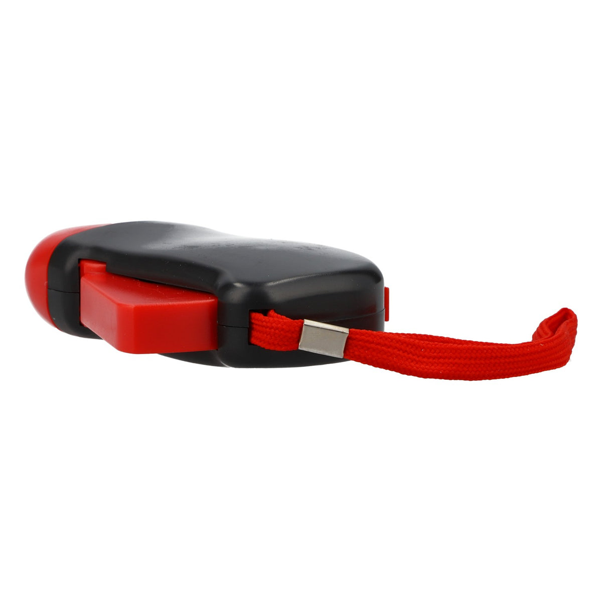 Leikeim Dynamo Flashlight, Black/Red, Constant Light, Lanyard – View 4