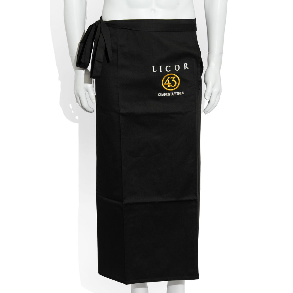 Licor 43 Liqueur Glass Waiter's Apron Cuarentalytres Black Blended Fabric Apron