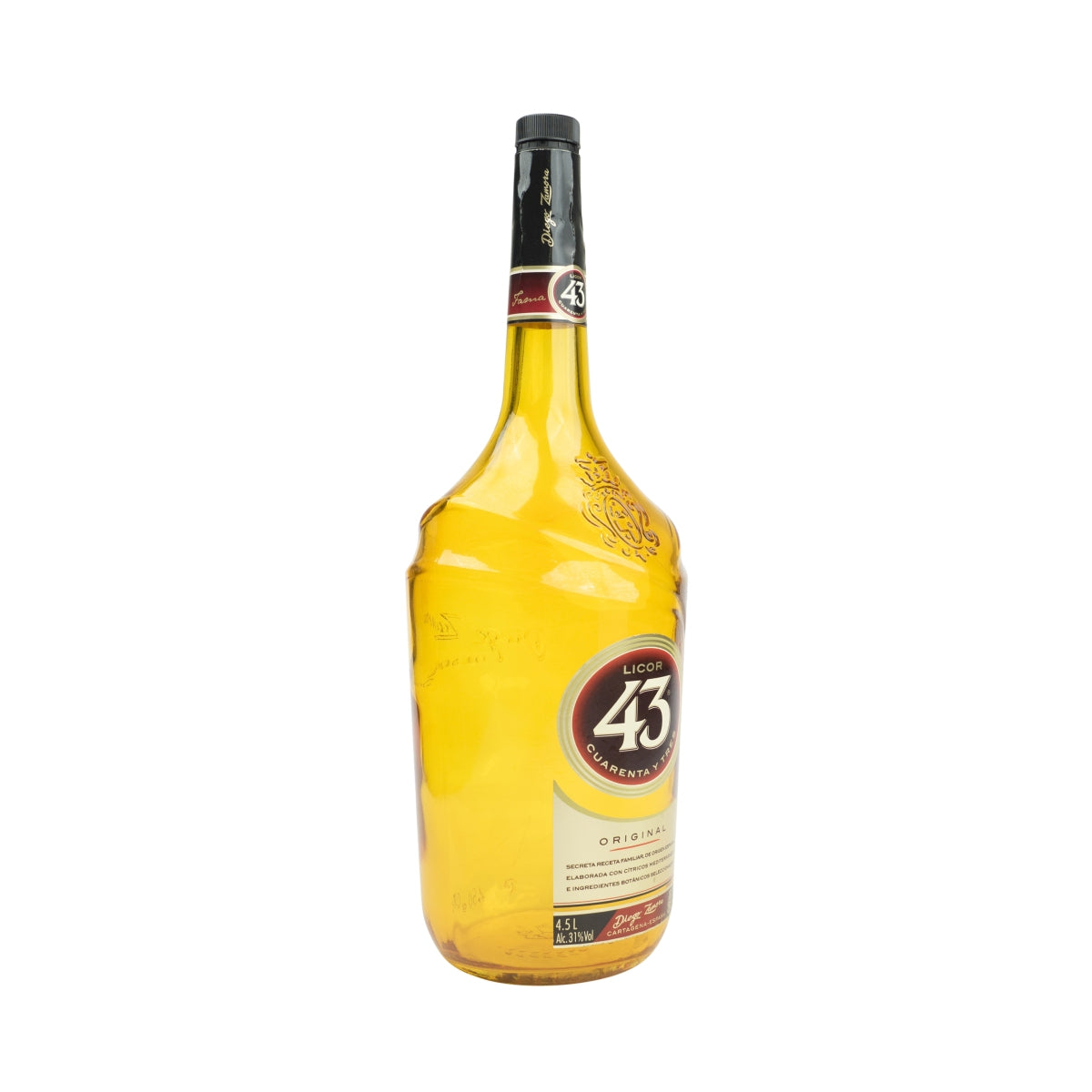 Licor43 4.5l show bottle empty dummy display empty bottle liqueur 43 bar decoration yellow – View 2