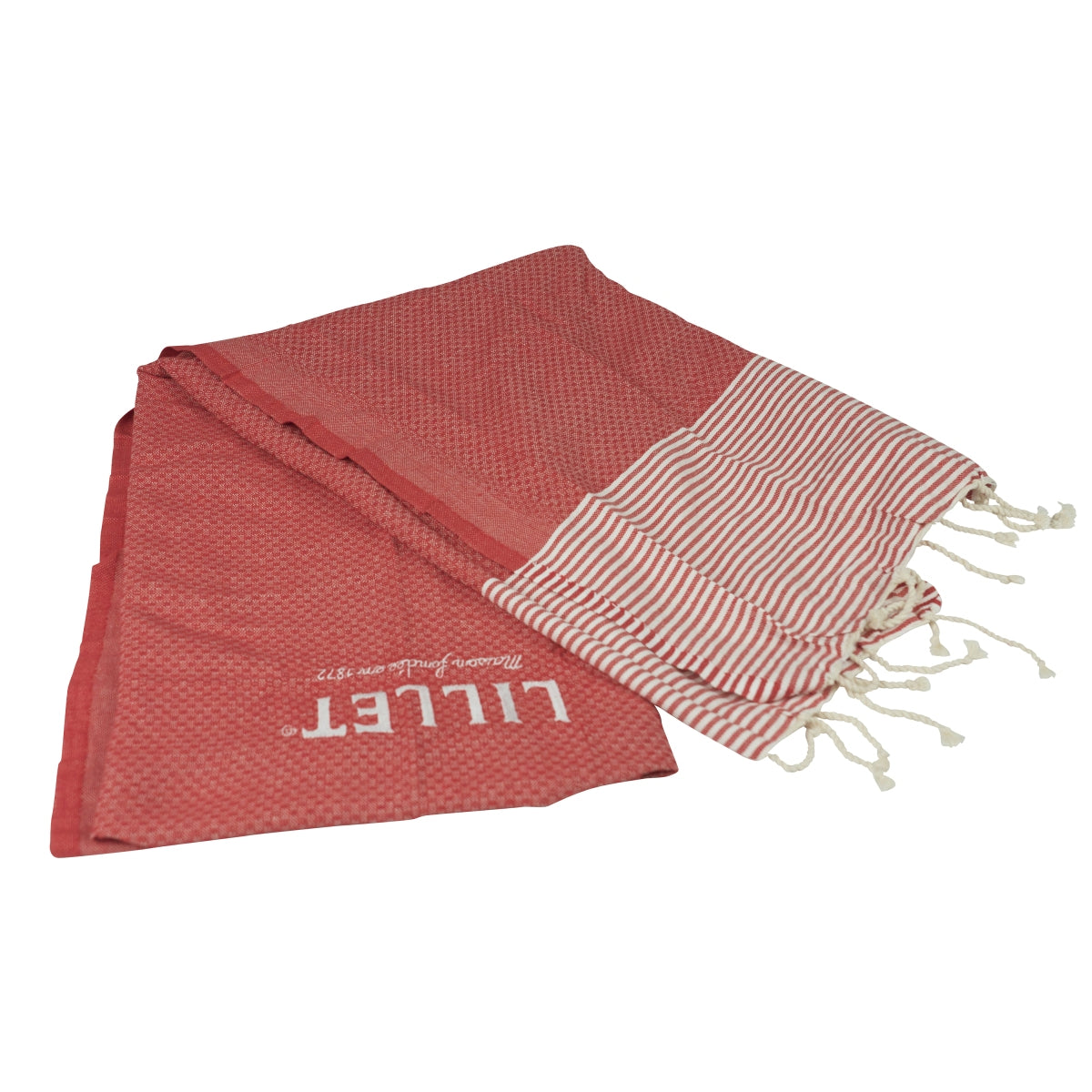 Lillet blanket picnic 2x2m red white aperitif summer mat beach towel