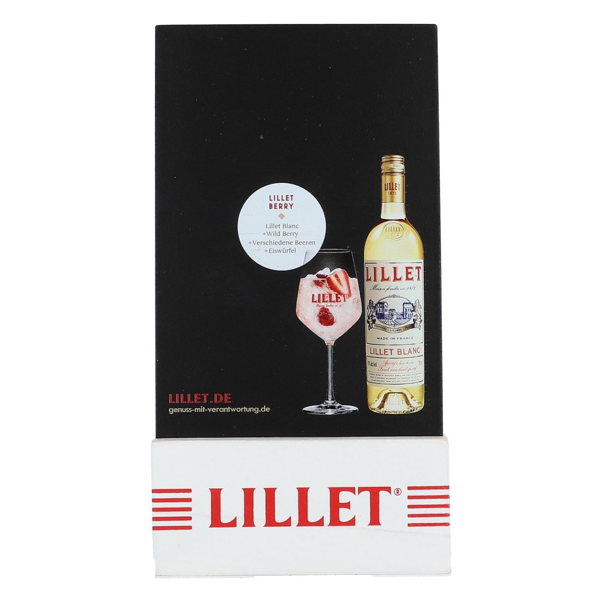 Lillet table display chalkboard flyer holder menu card holder bar – View 2
