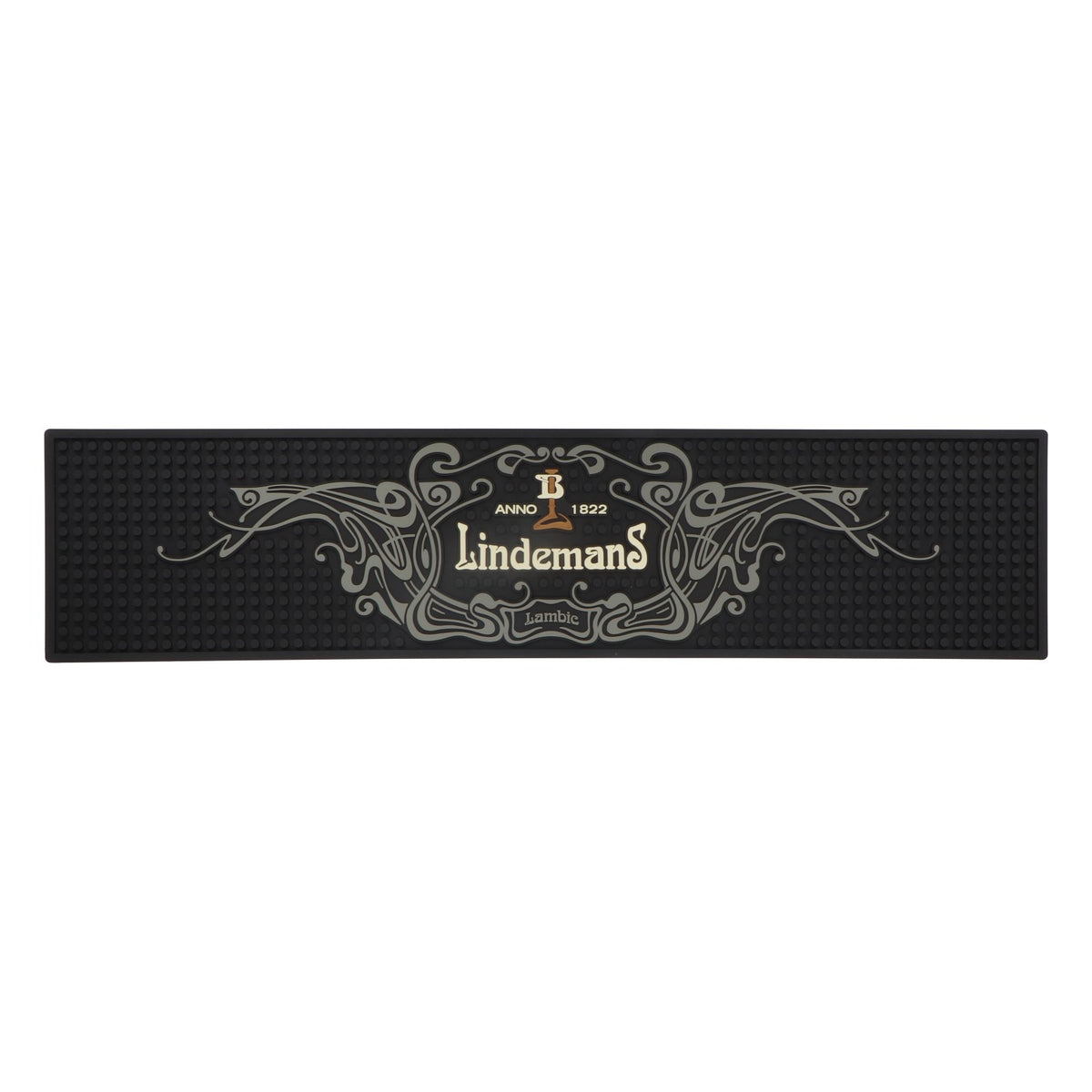 Lindemans Beer Coaster Bar Mat Drip Mat Bar Accessories 56x13 cm Black