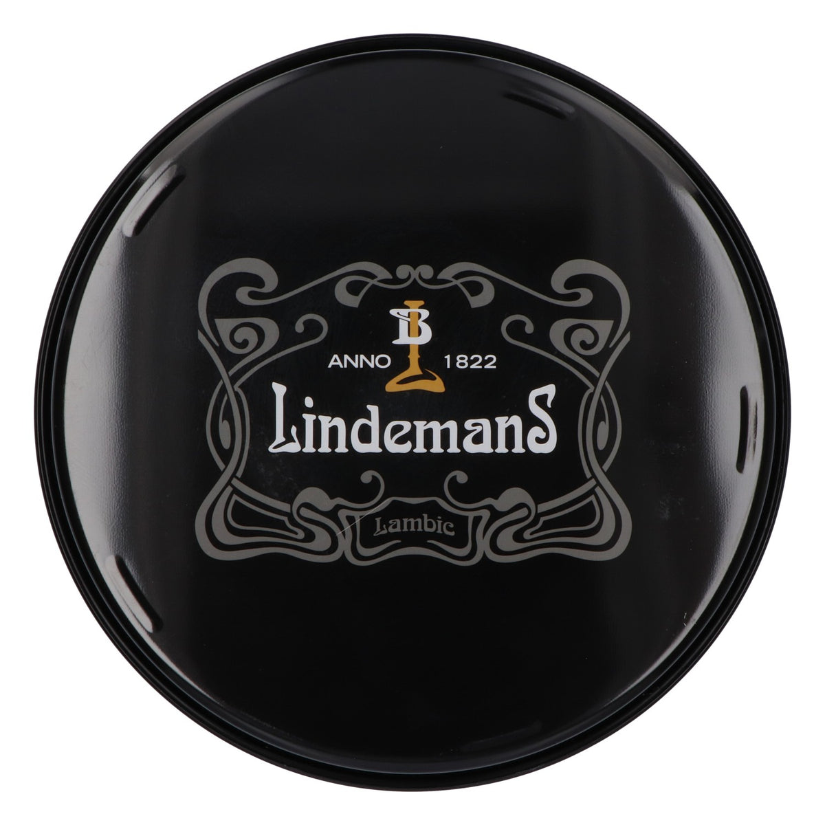 Lindemans Beer Tray Waiter's Tray Black High Rim 35cm Diameter – View 2