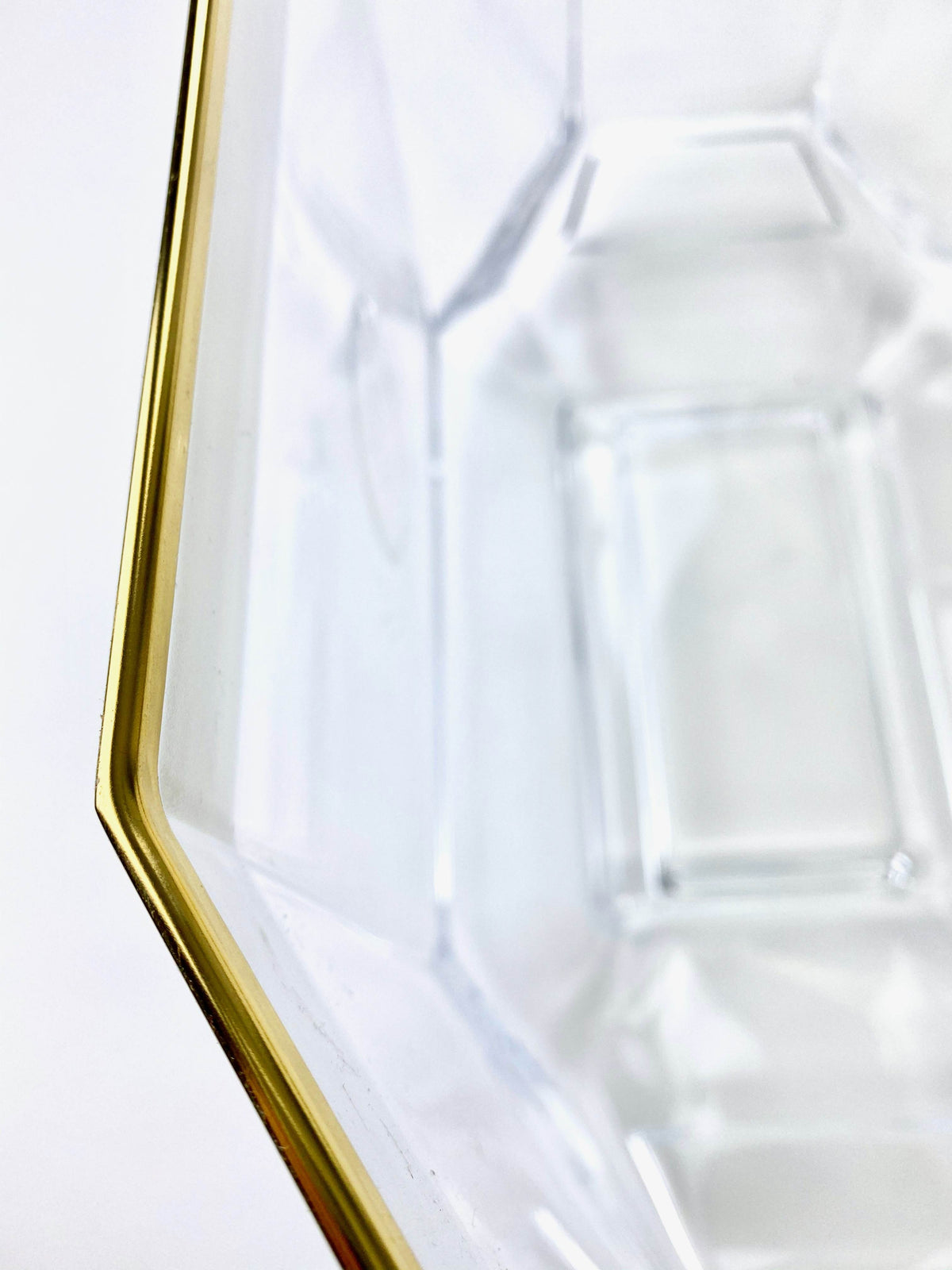 Louis Roederer Champagne Bottle Cooler Ice Cube Container Jeroboam Transparent Gold Rim – View 4