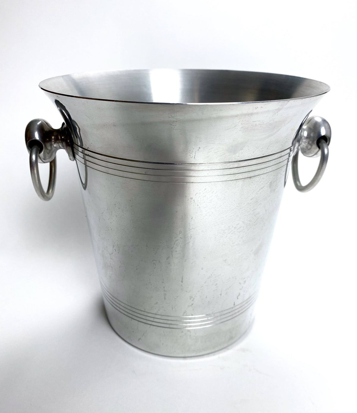 Louis Roederer Champagne Bottle Cooler Ice Cube Container Metal Bucket Thin – View 2