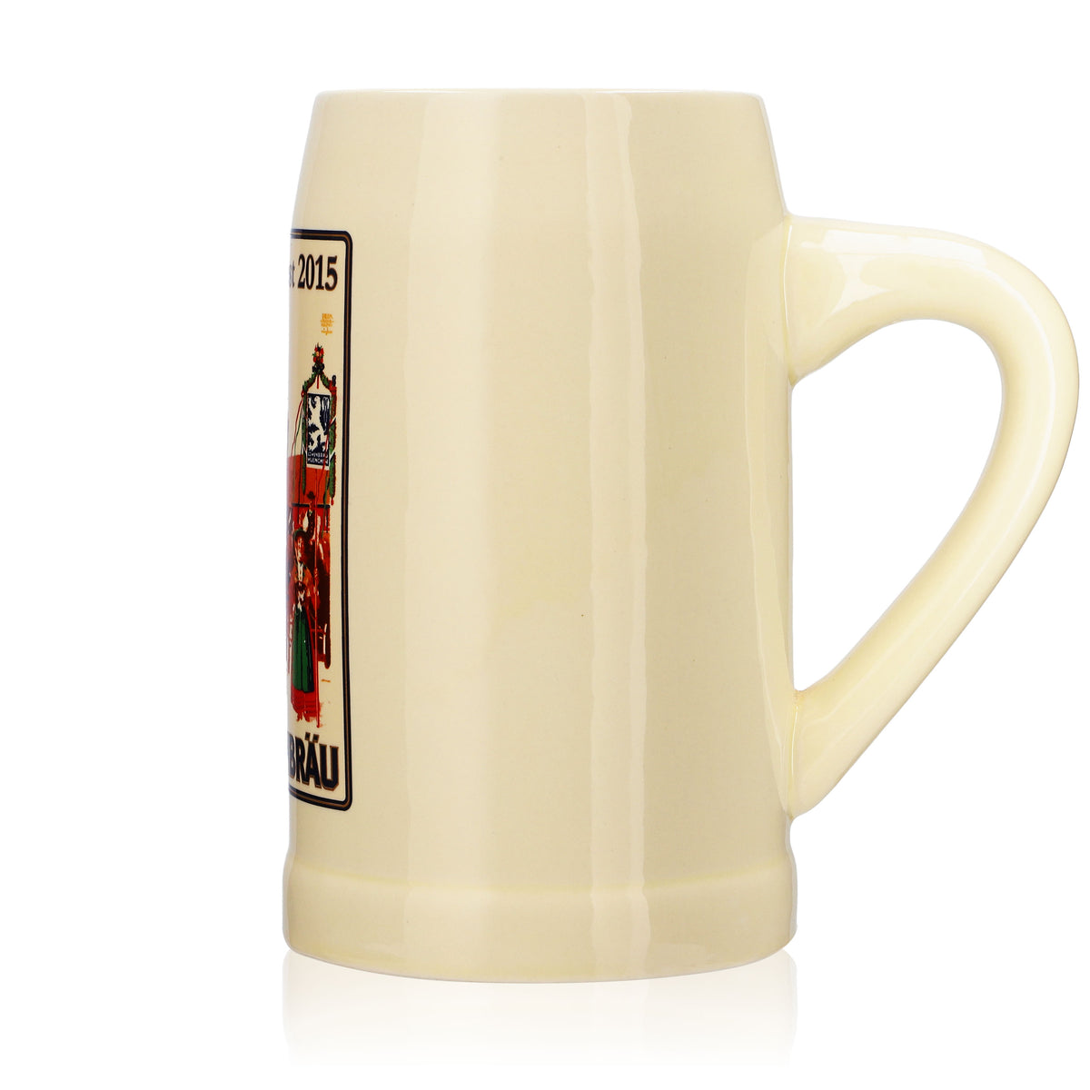 Löwenbräu beer glass clay jug stone jug Seidel 0.5l Oktoberfest 2015 – View 5