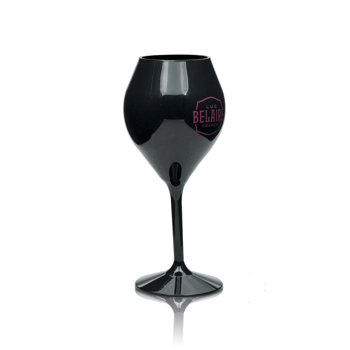 Luc Belaire Glass and Plastic Cup, 0.2 L, Flute-Shaped, Black, Sparkling Wine, Outdoor, Camping – View 2