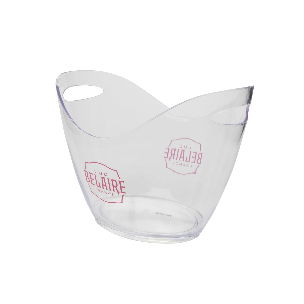 Luc Belaire Sparkling Wine Chiller, Transparent, Bottle and Ice Cube Holder, Sparkling Wine Cooler